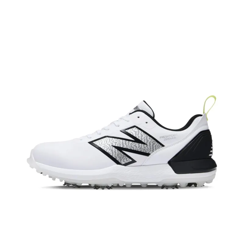 New Balance NB Fresh Foam X 2500 V4 B4 Cushioning, Wear Resistant Low Top Golf Shoes Unisex White Black-0