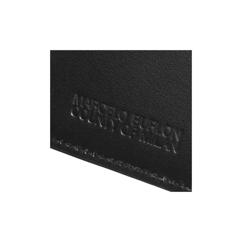 MARCELO BURLON COUNTY OF MILAN Cow Leather Card Holder Regular Unisex Black-3