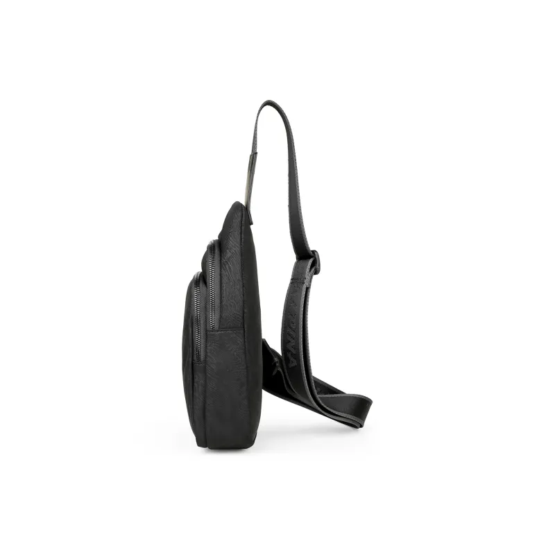 L'ALPINA Nylon Shoulder Bag, Crossbody Bag, Backpack, Sling Bag Regular Men's Black-1
