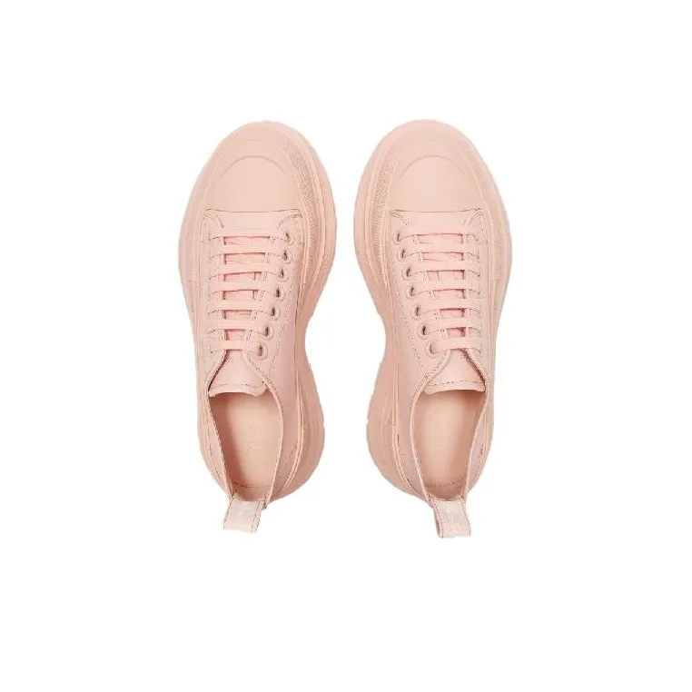 Alexander McQueen Tread Slick Low Top Sneaker Pink Women's-4