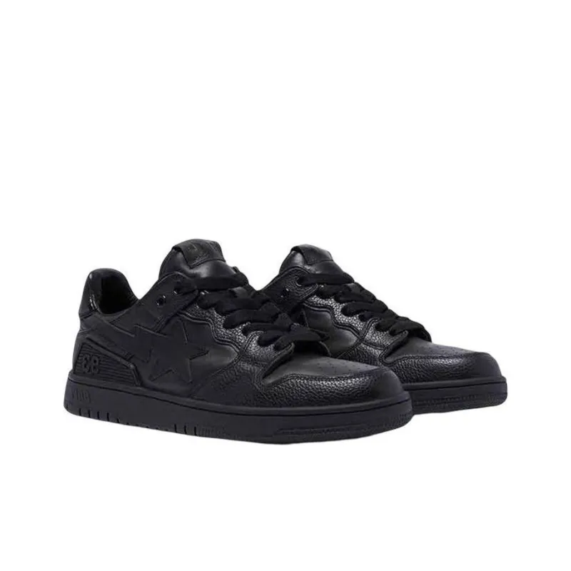 A BATHING APE Bape SK8 Sta Triple Black Patent Leather Sta Logo-3