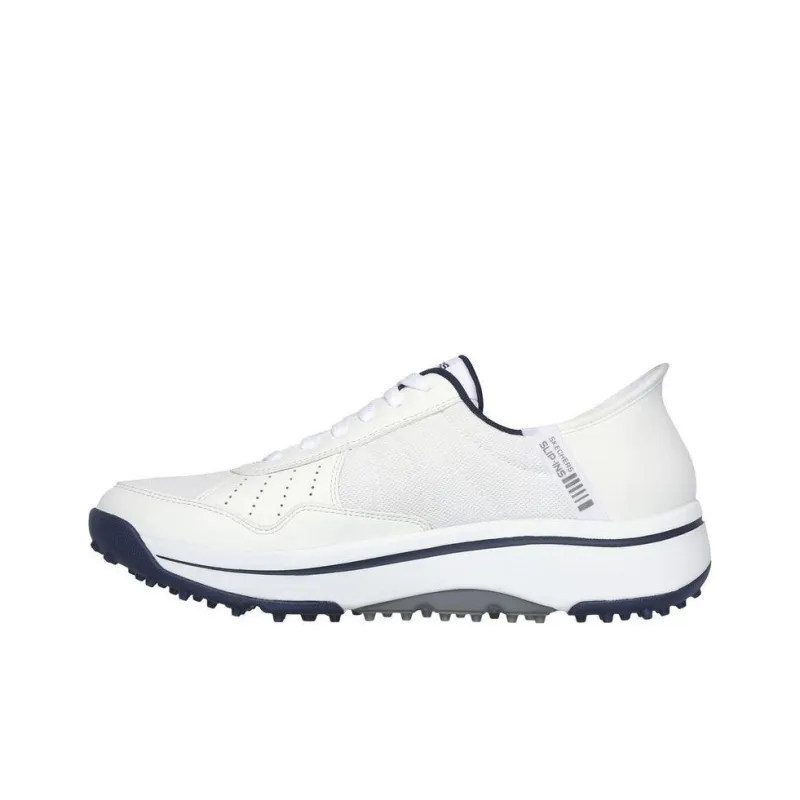 Skechers Go Golf Anti Slip Wear Resistant Low Top Casual Shoes Men's White-0