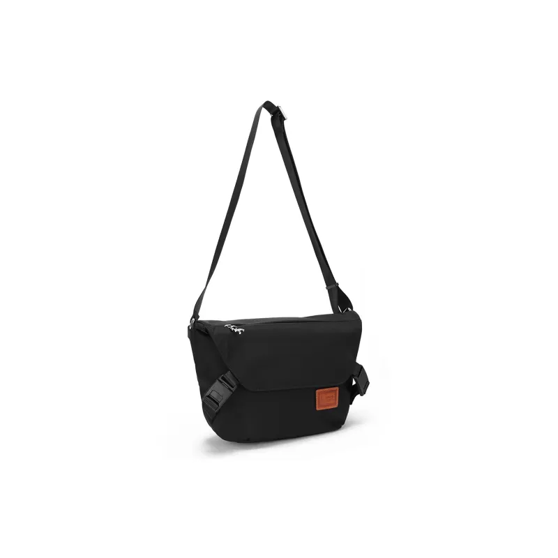 ROBERTA DI CAMERINO Fabric Shoulder Bag, Crossbody Bag, Versatile Lightweight Men's Bag Regular Men's Black-1