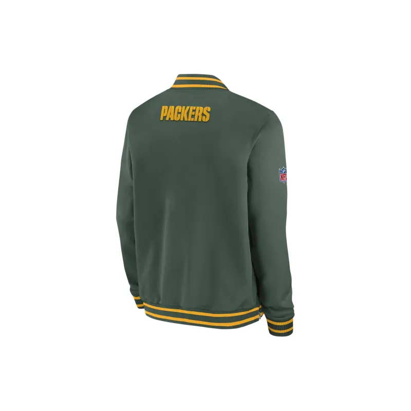Nike Coach NFL Green Bay Packers Jackets Coats Men's Green-1