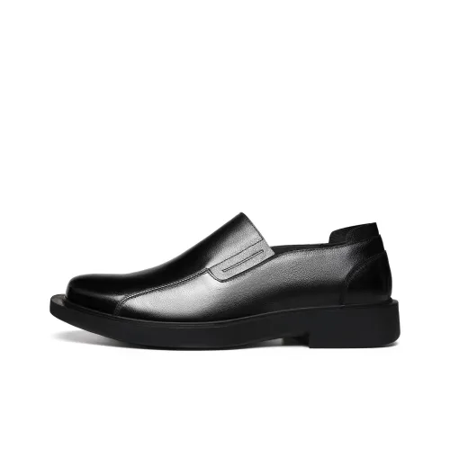 FAPAI Dress Shoes Men Low Top Black