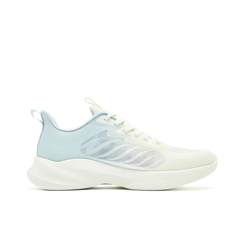 QIAODAN Light LITE Running Shoes Men Low Top Ivory Blue-1