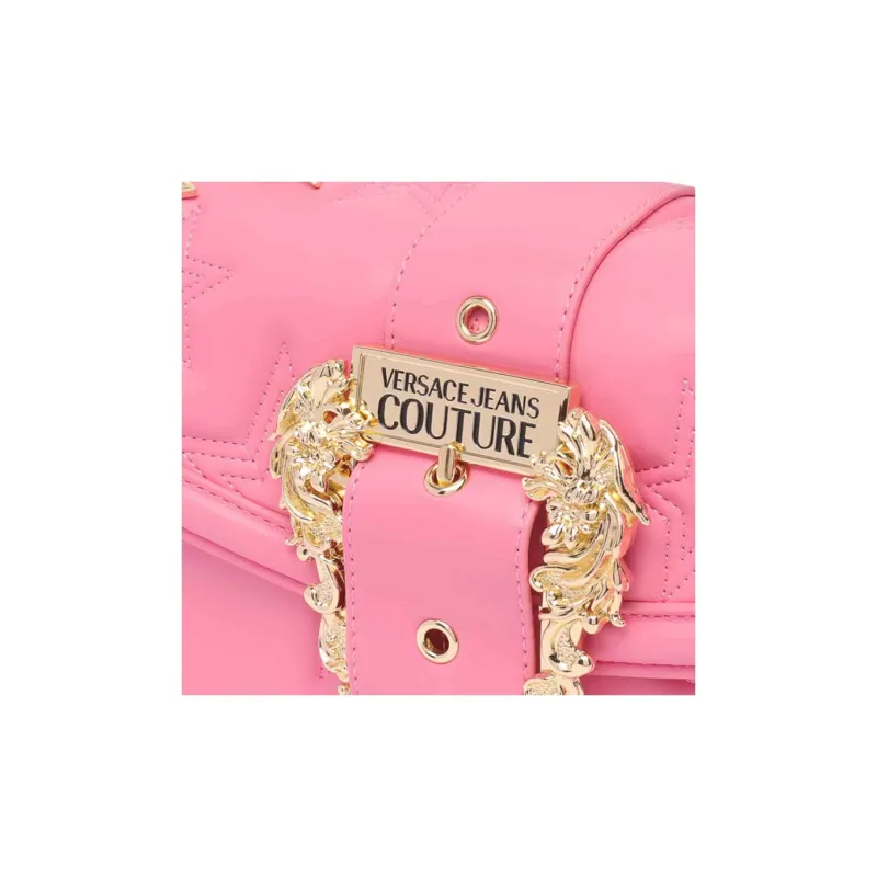 VERSACE JEANS COUTURE Polyester Shoulder Bag, Crossbody Bag Women's Pink-3