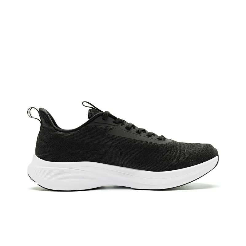 QIAODAN Light Speed 4.0 Cushioned Slip Resistant Low Top Q LITESPEED Technology Running Shoes Men's Black Green-1