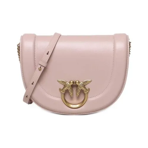 PINKO Love BagClick Collection Cow Leather Crossbody Bag Shoulder Bag Women's Pink