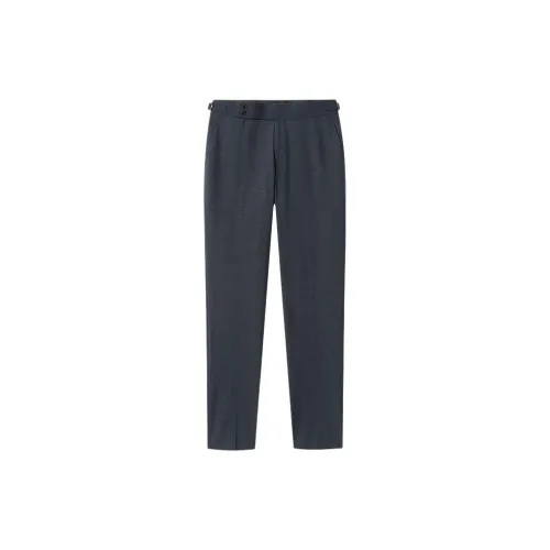 GOLDLION Suit Trousers Men Blue Gray