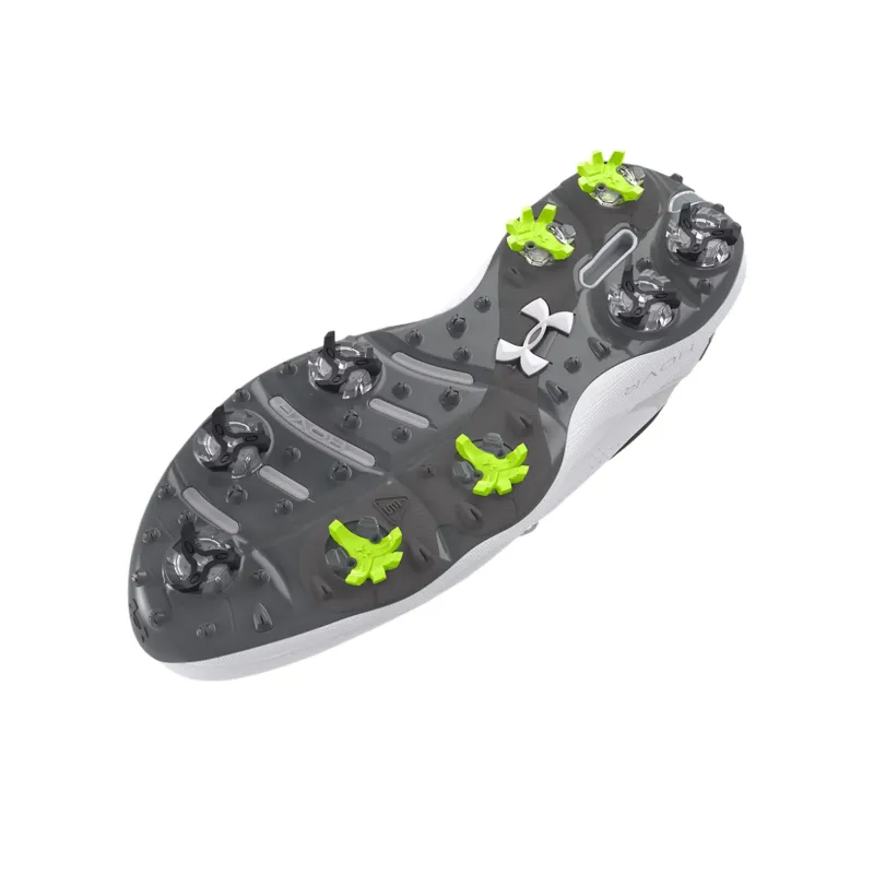 Under Armour UA Drive Pro Cushioning, Wear Resistant Low Top Golf Shoes Men's White-4