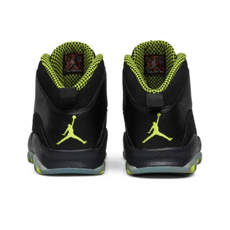 Jordan 10 green and black best sale