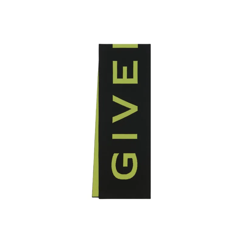 Givenchy Logo Intarsia-Knit Scarf-0