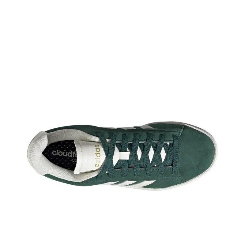 Adidas Grand Court Alpha Collegiate Green Off White Gold Metallic Women's-3