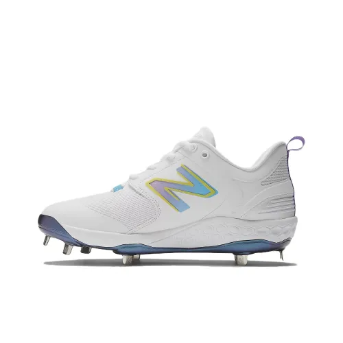 New Balance NB Fresh Foam X 3000v6 Cushioned Abrasion Resistant Slip Resistant Low Top Training Shoes Men's White Blue