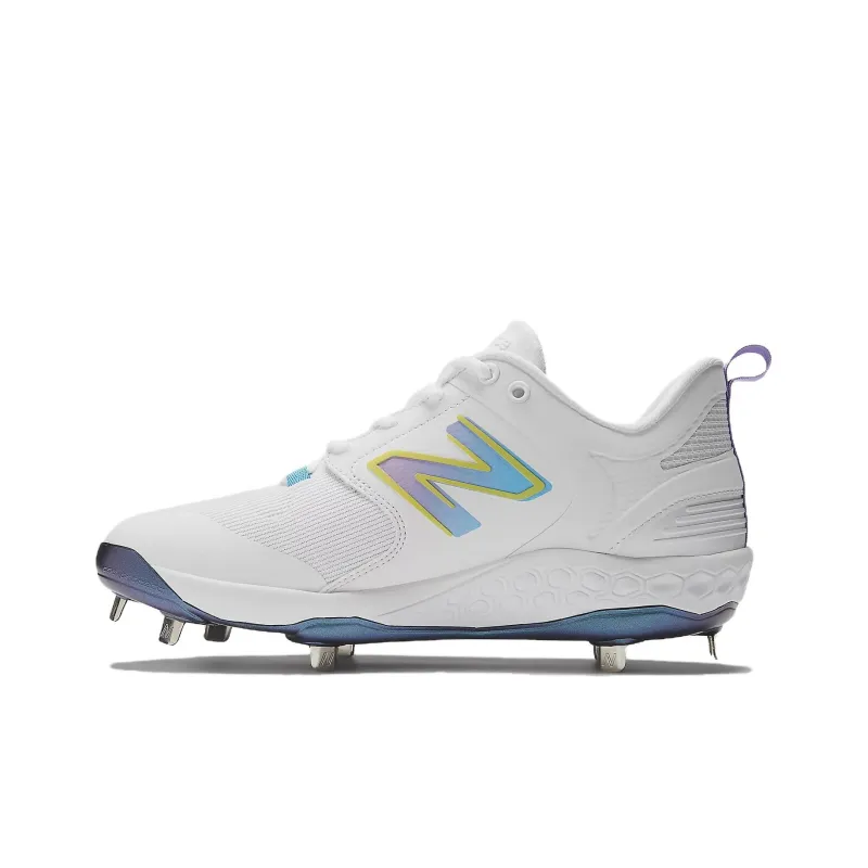 New Balance NB Fresh Foam X 3000v6 Cushioned Abrasion Resistant Slip Resistant Low Top Training Shoes Men's White Blue-0