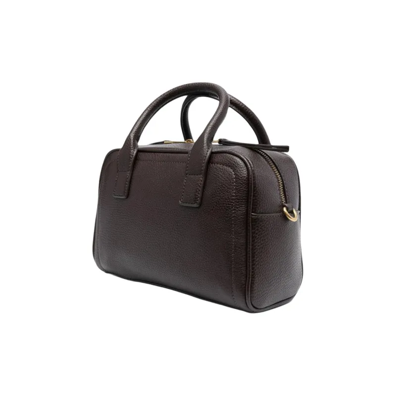 VERSACE JEANS Leather One Shoulder Handbags Women's Brown Red-1