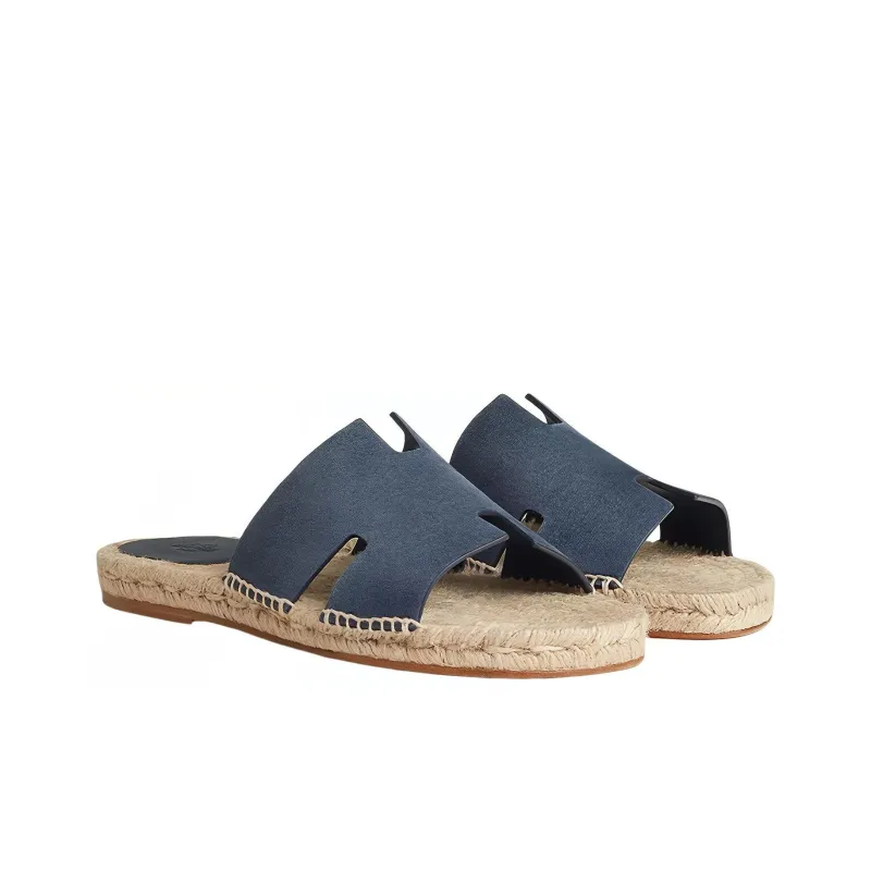 HERMES Antigua Odor Resistant Slide Slippers Men's Blue-3