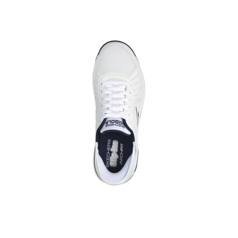 Skechers Go Golf Anti Slip Wear Resistant Low Top Casual Shoes Men's White-3