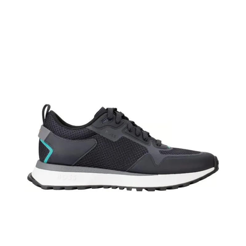 BOSS Mesh-embellished Low-top Sneakers-1