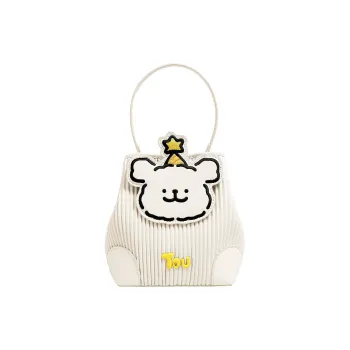 TOUTOU Maltese Collaboration PU Shoulder Bag Regular Women's WangWang White