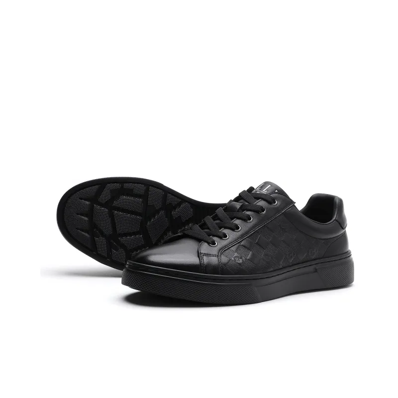 ELLE HOMME Stylish Skateboarding Shoes Men's Black-2