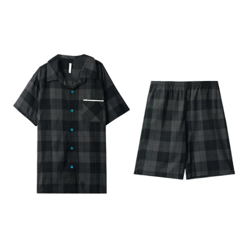 Dorame Pajama Set Men's Dark Gray-0