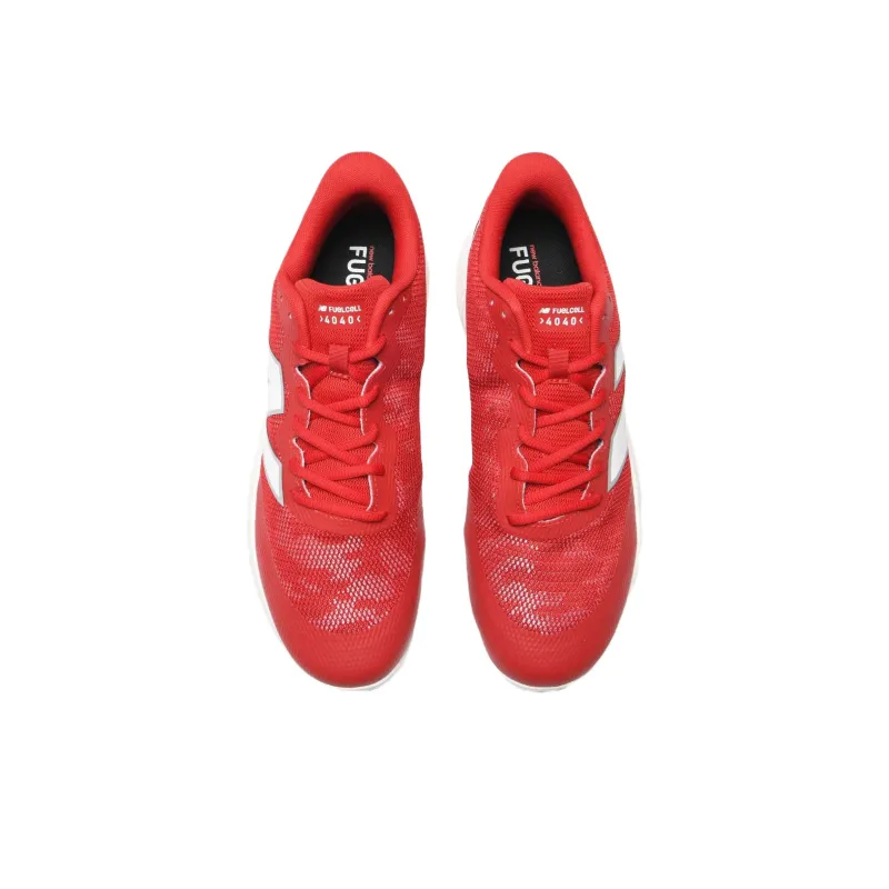 New Balance FuelCell 4040v7 Turf Trainer Team Red Optic White-3