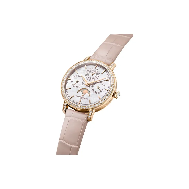 VACHERON CONSTANTIN TRADITIONNELLE Automatic Mechanical Movement Women's Watch 36.5mm White Dial-1