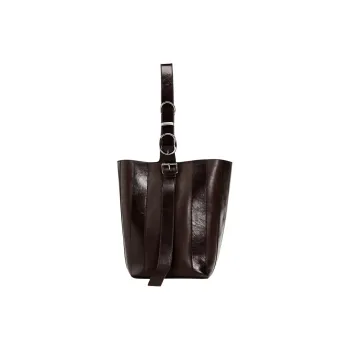 ZARA Cow Leather Tote Bag Shopping Bag Shoulder Bags Women's Brown