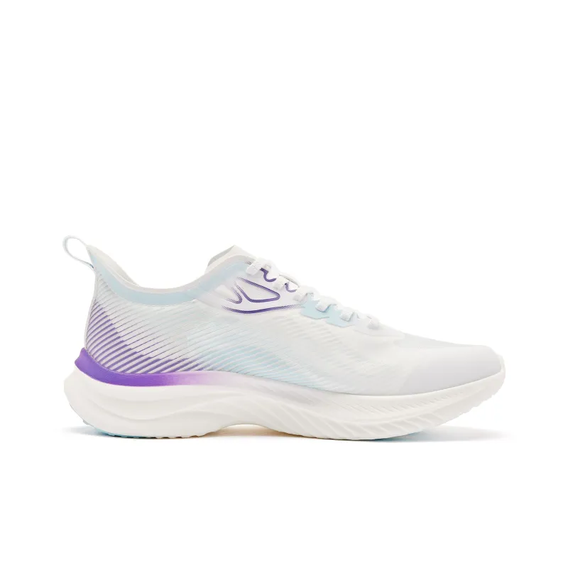 QIAODAN Light Speed 4.0PLUS Running Shoes Men Low Top Purple/White-1
