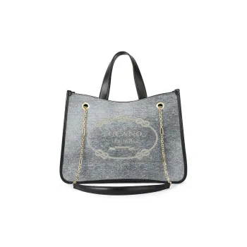 TUCANO PU Leather Tote Shoulder Bag Handbag Regular Women's Denim Blue