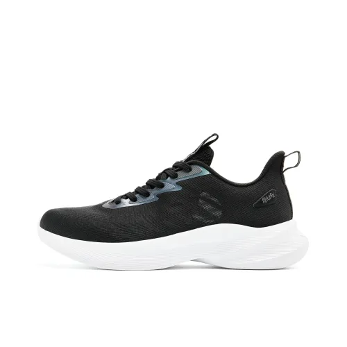 QIAODAN Running Shoes Men Low-Top Black Jordan White