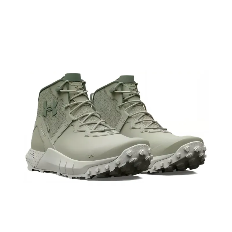 Under Armour Micro G Valsetz Trek Mid Leather Waterproof Tactical Boots 'Olive Green'-1