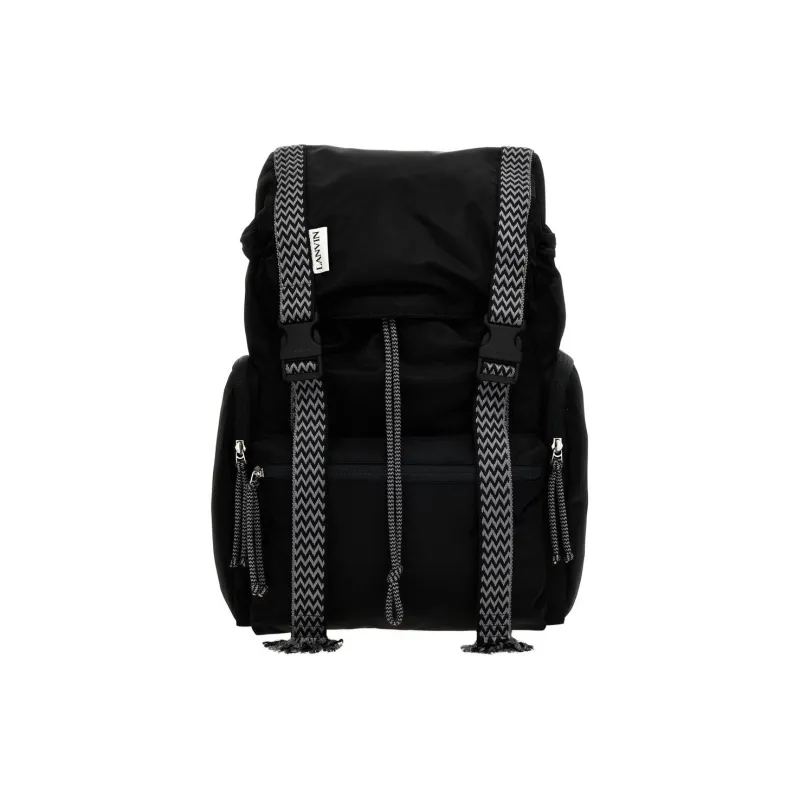 Lanvin Curb Buckle Detailed Zip Up Backpack-0