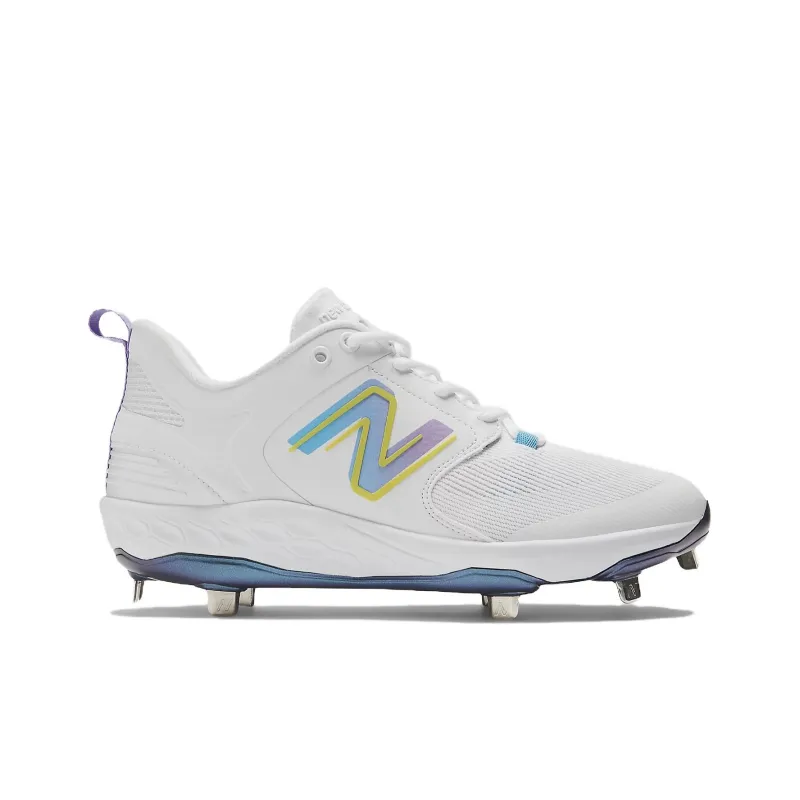 New Balance NB Fresh Foam X 3000v6 Cushioned Abrasion Resistant Slip Resistant Low Top Training Shoes Men's White Blue-1