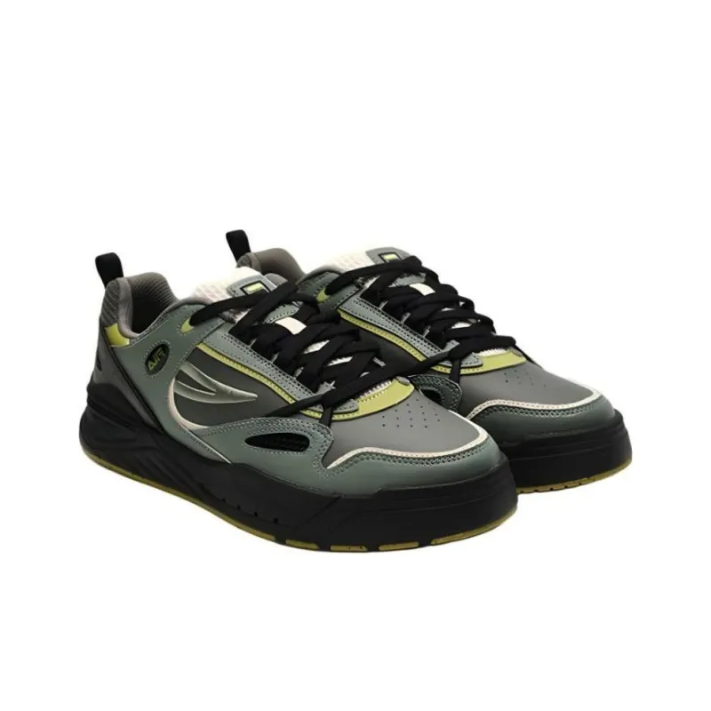 FILA SLAM Anti Slip Wear Resistant Low Top Skateboard Shoes Men's Green-3