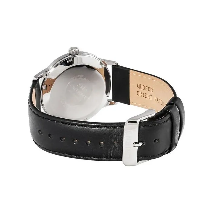ORIENT Automatic Mechanical Movement Cowhide Strap Watch 41mm Men's Watches Black Dial FAC0000AB0-3