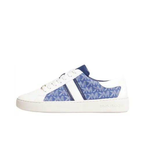 MICHAEL KORS Skateboard Shoes Women's Low-Top White/Blue