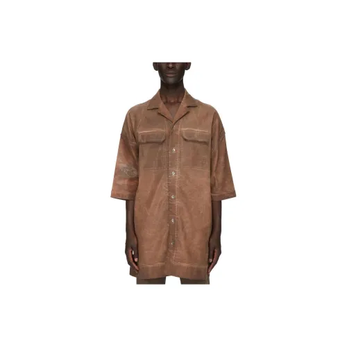 Rick Owens DRKSHDW Shirts Men Brown