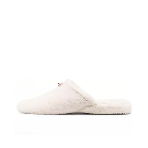 THOM BROWNE RWB-tab Shearling Slippers