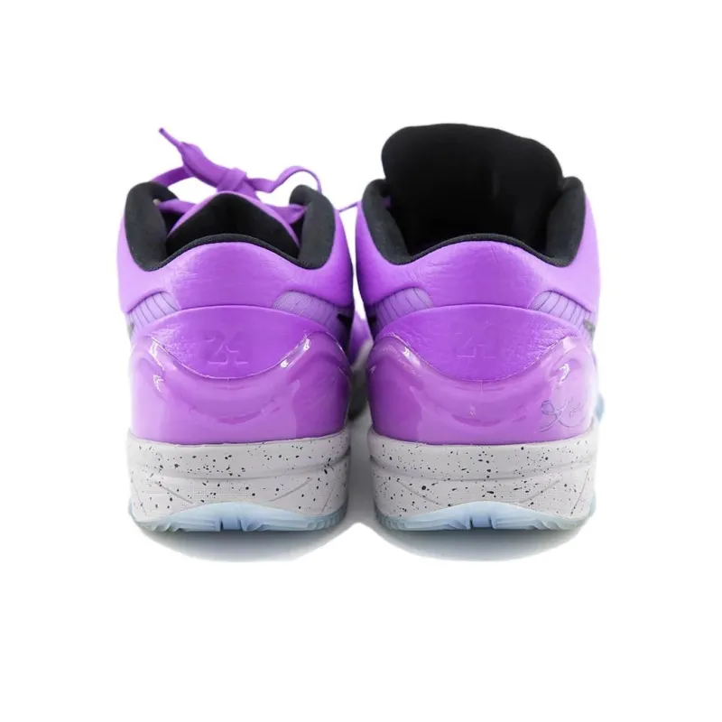 Nike Zoom Kobe 4 PE Cushioning, Slip Resistant, Abrasion Resistant, Rebound Low Top Basketball Shoes Men's Purple-4
