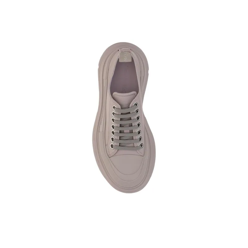 Alexander McQueen Tread Slick Low Lace Up Grey Women's-4