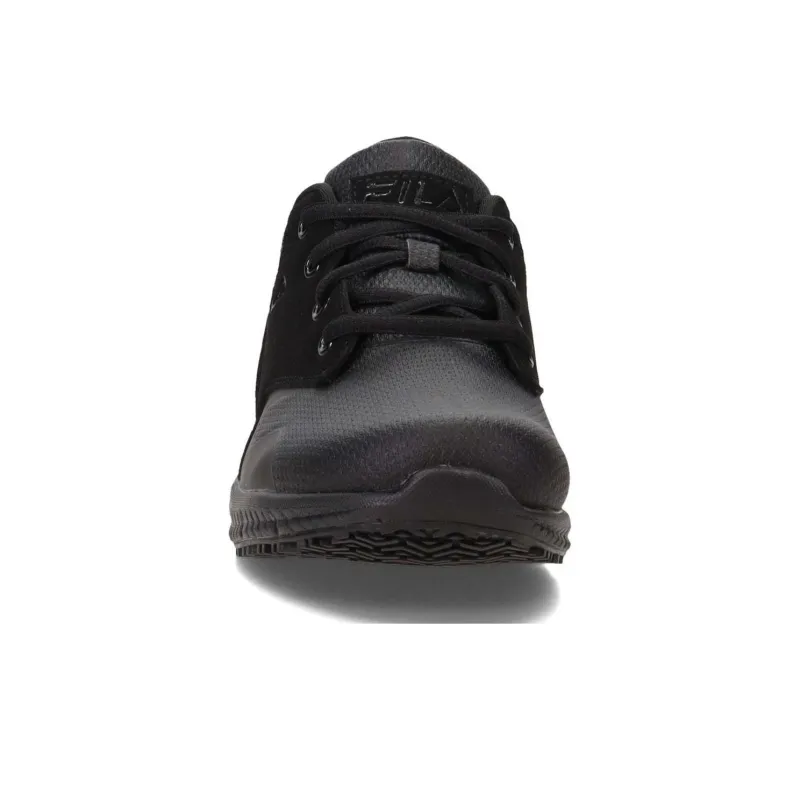 FILA Memory Layers SR Slip Resistant, Abrasion Resistant, Breathable Low Top Casual Shoes Men's Black-3
