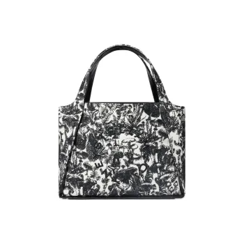 Stella McCartney Bananatex® Canvas Tote Bag, Shopping Bag, Handbag Women's Black & White