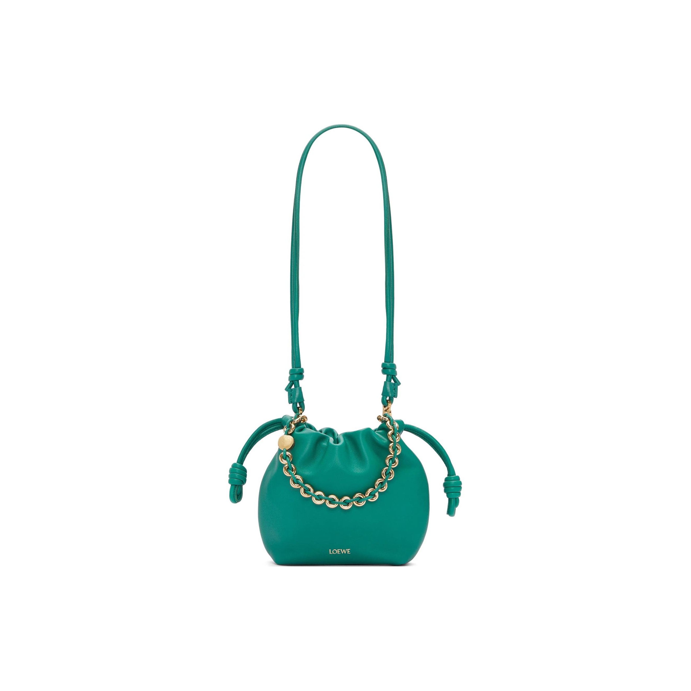 ショルダーバッグ・ポシェット LOEWE FLAMENCO MINI FISH CLUTCH IN NAPPA Mini Flamenco clutch in nappa lambskin Blue - LOEWE