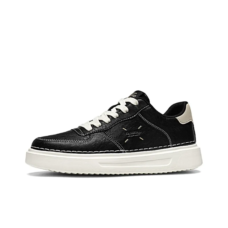GERTOP Lightweight Breathable Supportive Height Increasing Low-Top Skateboard Shoes Men's-0