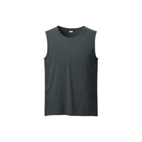 UNIQLO U Collection Tank Tops Men Brown