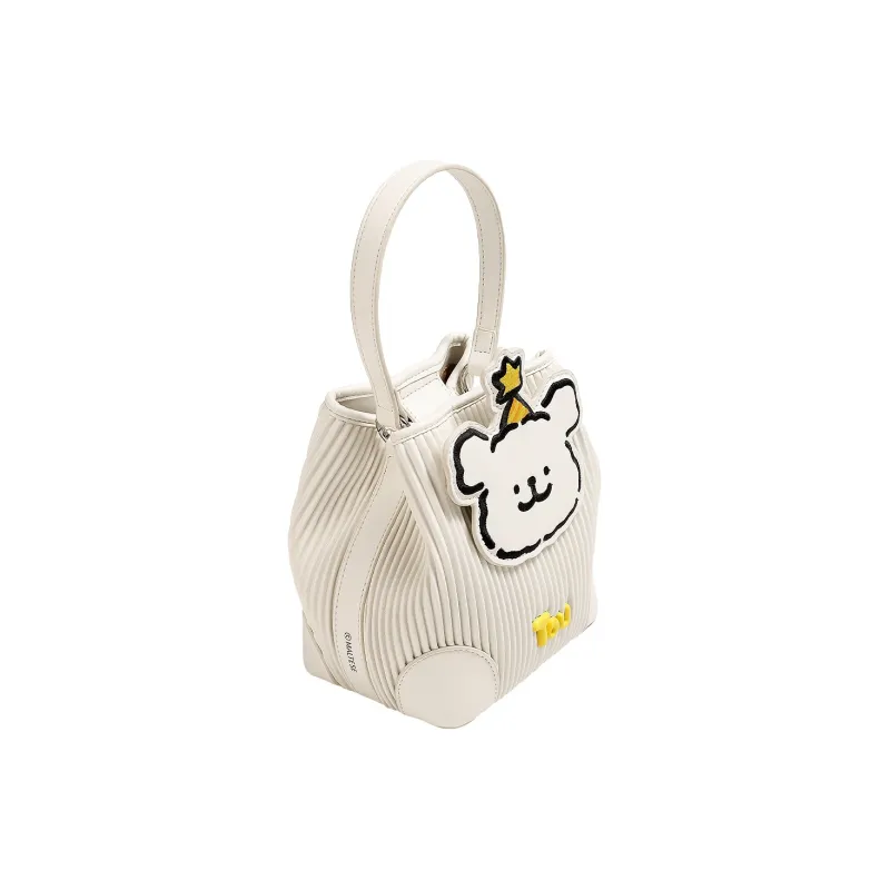 TOUTOU Maltese Collaboration PU Shoulder Bag Regular Women's WangWang White-1
