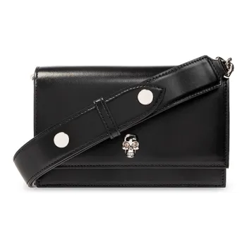 Alexander McQueen Skull Calfskin Crossbody Bag Shoulder Bag Women's Black